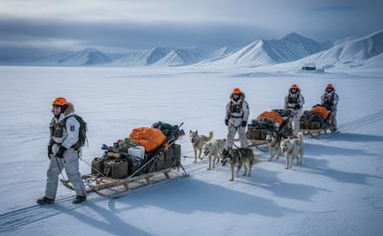 Ni tanques ni aviones: La unidad de élite que defiende Groenlandia a -40 grados con trineos de perros