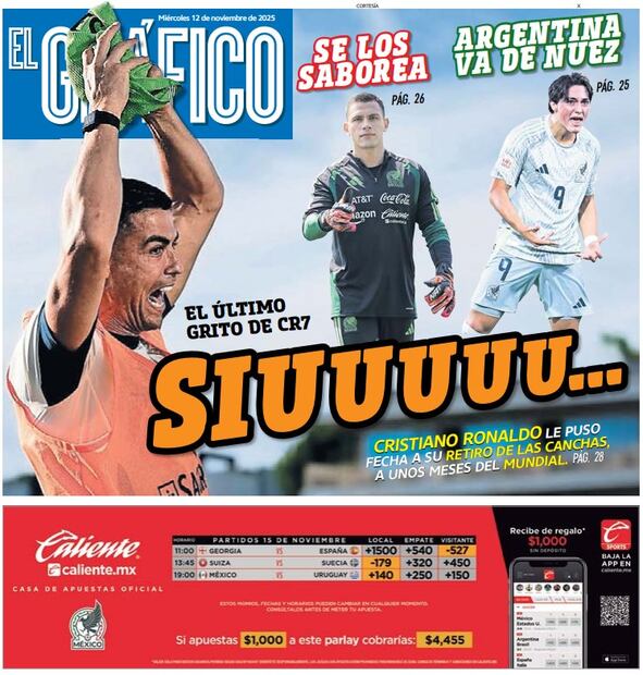 Portada El Gráfico | Miércoles 12 de Noviembre de 2025