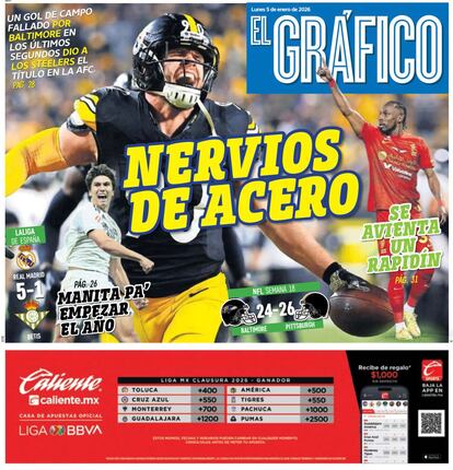 Portada  EL GRÁFICO |Lunes 5 de Enero de 2026