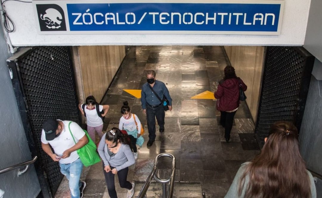 Esta es la nueva forma de entrar a la estación Zócalo del Metro CDMX. Foto: (Cuartoscuro)
