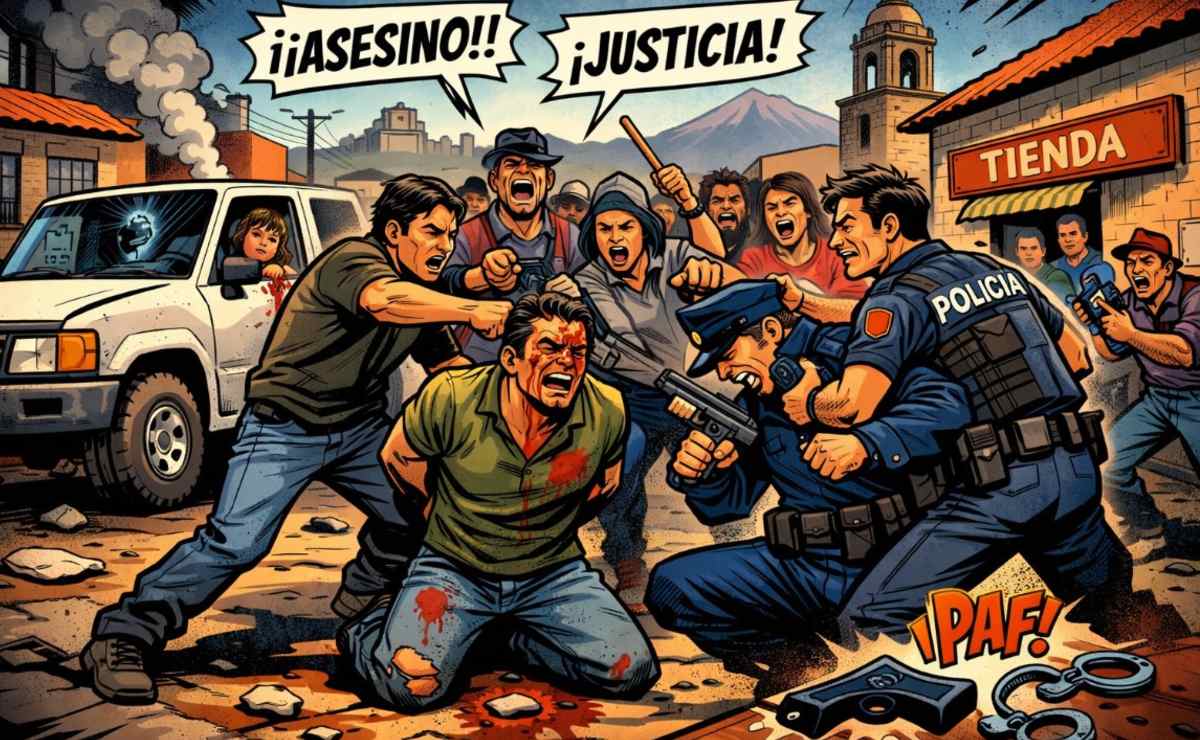 Golpean a homicida hasta matarlo en Santa Cruz Teoloyucan, acababa de asesinar a un hombre