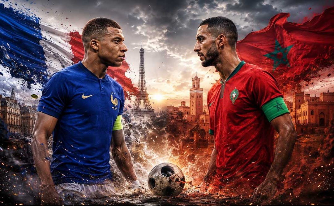 Francia vs Marruecos EN VIVO. Foto: (IA)