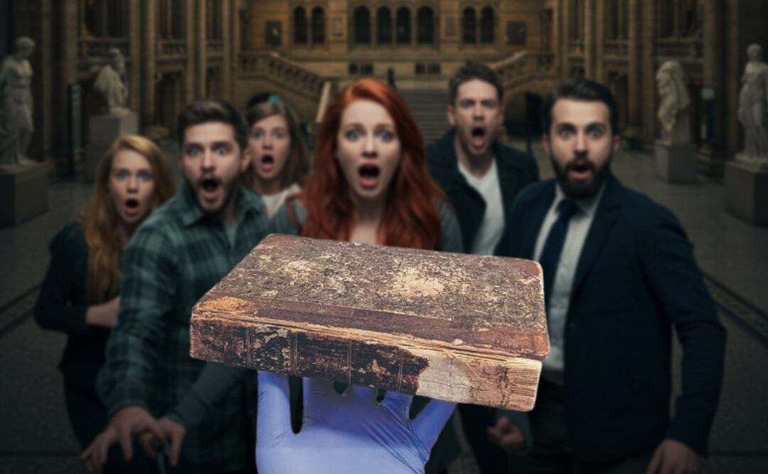 Libro forrado con piel humana (Foto: Staff El Gráfico)