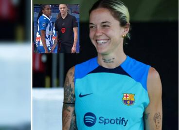 Mapi Leon niega haber toqueteado a Daniela Caracas en el partido Barcelona vs Espanyol