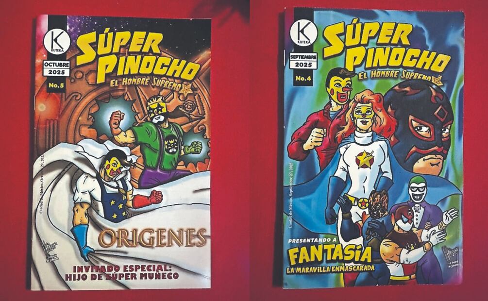 Súper Pinocho estrena 'El Hombre Supremo', su nueva historieta artesanal
Imagen: SERGIO TREJO. EL GRÁFICO