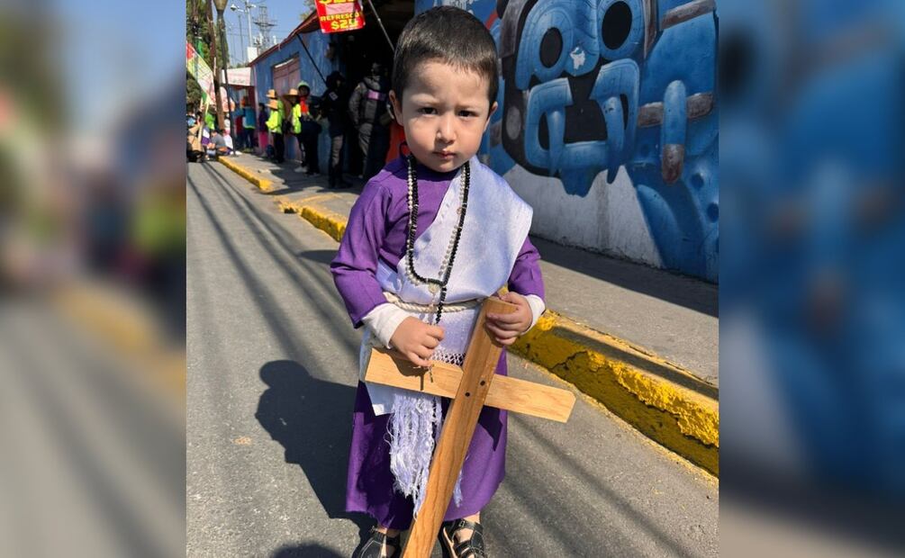 Foto: Sergio Trejo (Semana Santa 2026:  Alfredito, el niño que desde hoy busca ser el Cristo de Iztapalapa  )