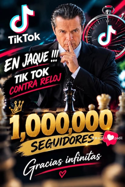 Ariel López Padilla se pone meta en Tik Tok (Vía: Tik Tok)