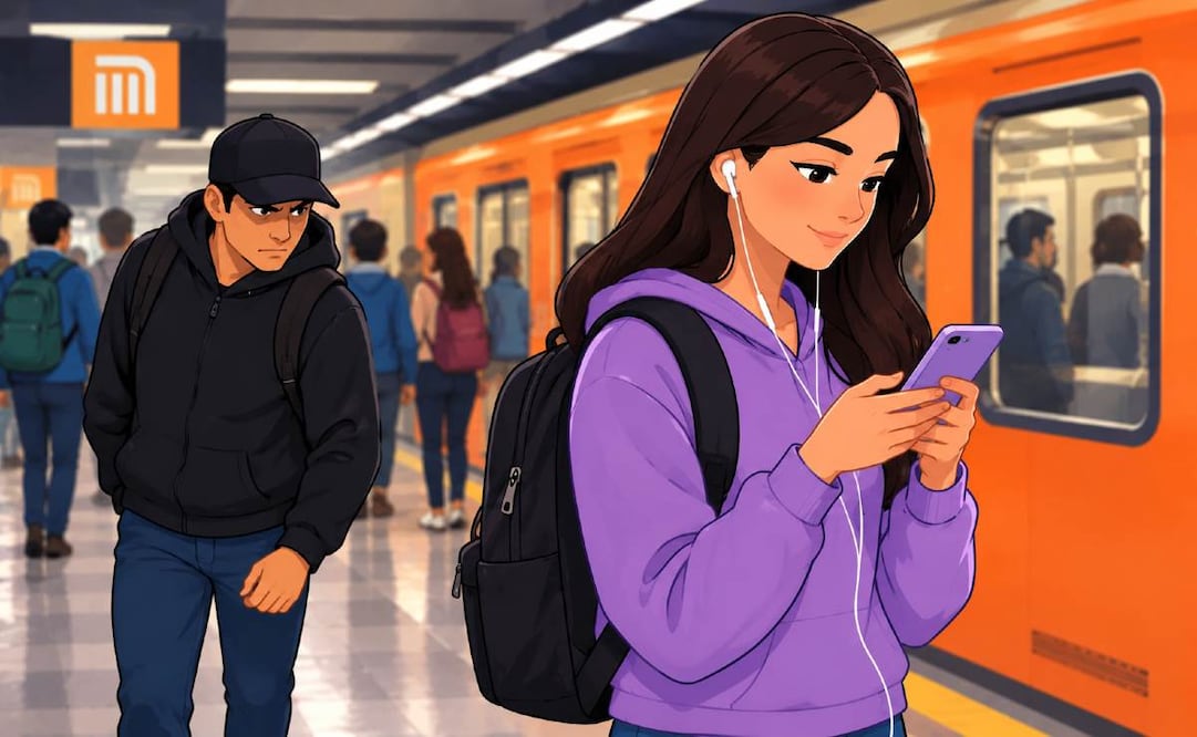 Evita robos en el Metro CDMX con estas recomendaciones de la SSC. Foto: (IA)