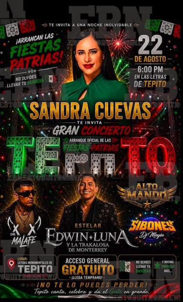 Sandra Cuevas (Vía: Facebook)