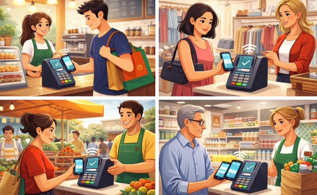 ¿Cansado de cargar efectivo o tarjetas? Así puedes pagar con tu celular en segundos. Foto: (IA)