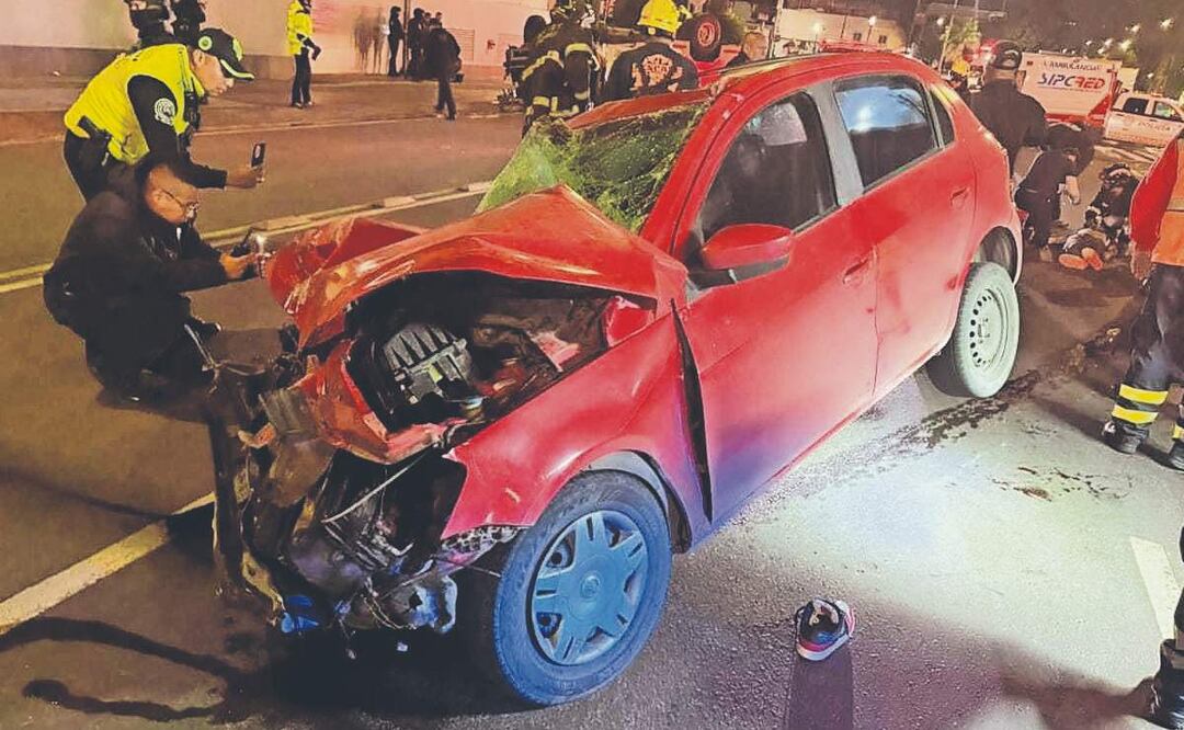 Fuerte choque en Eje Central. Foto: (Especial)