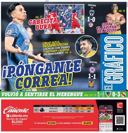 Portada El Gráfico | Jueves 4 de Noviembre