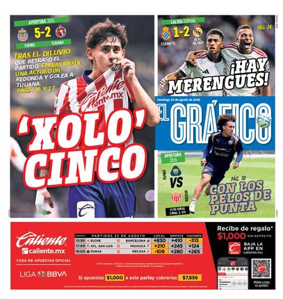 Portada El Gráfico | Domingo 23 de Agosto de 2026