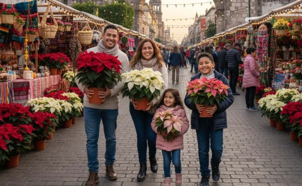 ¿Cómo elegir las mejores nochebuenas para adornar en esta navidad? En esto te debes fijar. Foto: (IA)