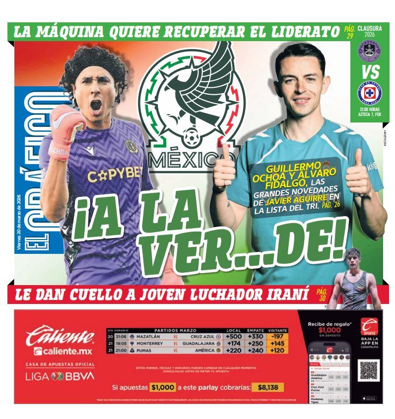 Imagen: Staff El Gráfico (Portada El Gráfico | Viernes 20 de marzo de 2026)