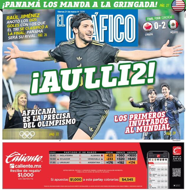 Portada El Gráfico | Viernes 21 de marzo 2025