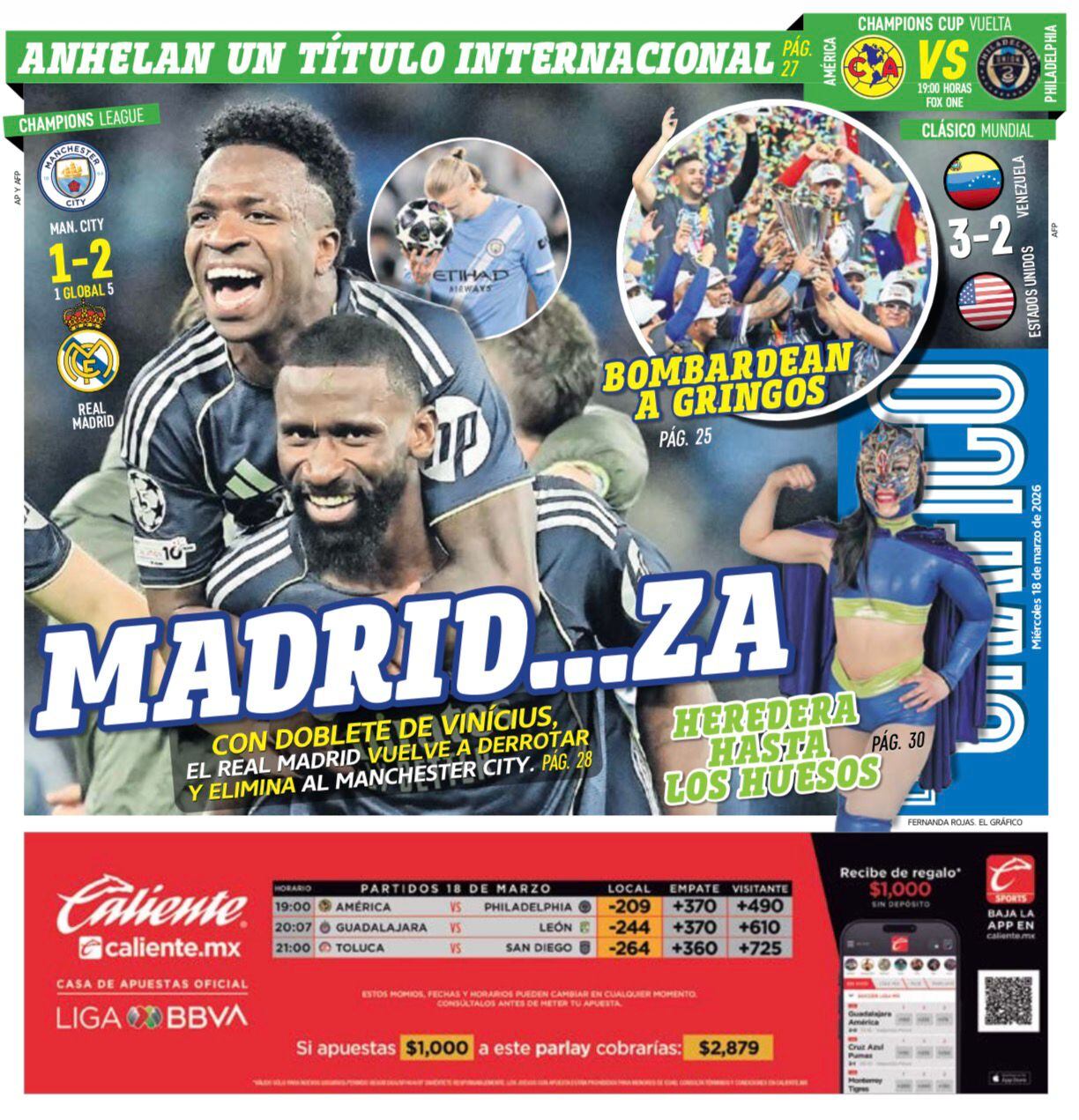 Portada El Gráfico | Miércoles 18 de marzo de 2026