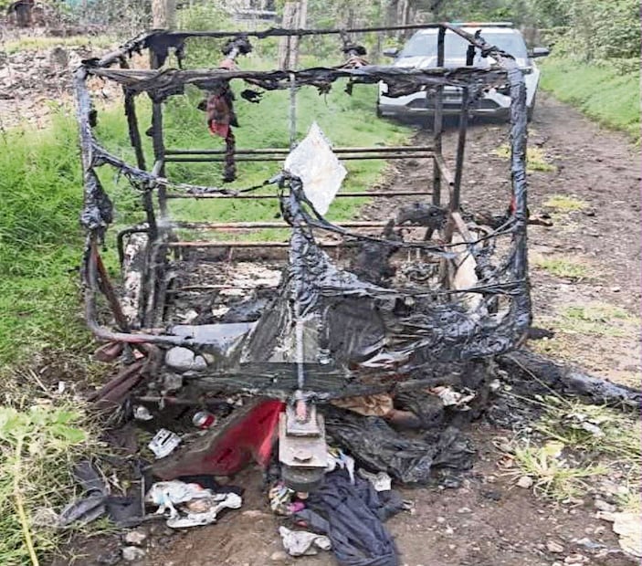 Macabro hallazgo en Tlaltenco: hallan a mototaxista calcinado junto a su unidad
Foto: especial