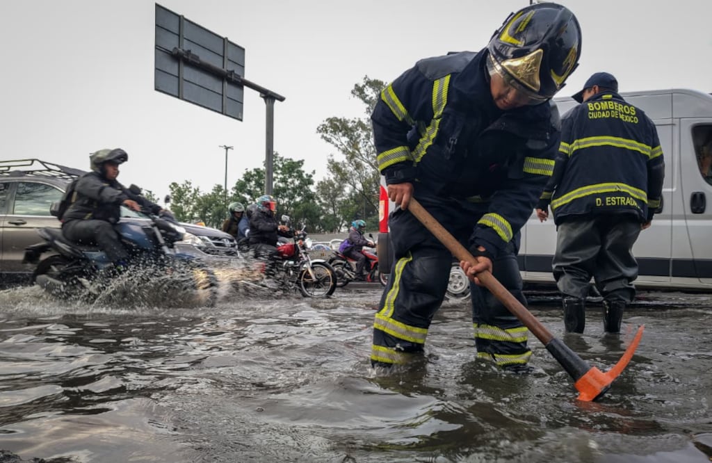 Inundaciones en CDMX (Foto: Luis Camacho)