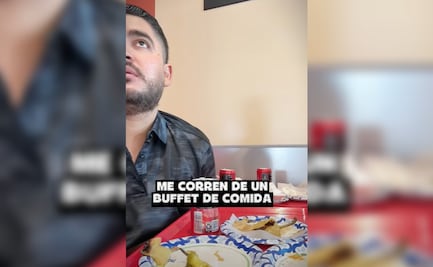 ¿Un buffet tiene límite de tiempo y comida? A un hombre lo corrieron por tragón