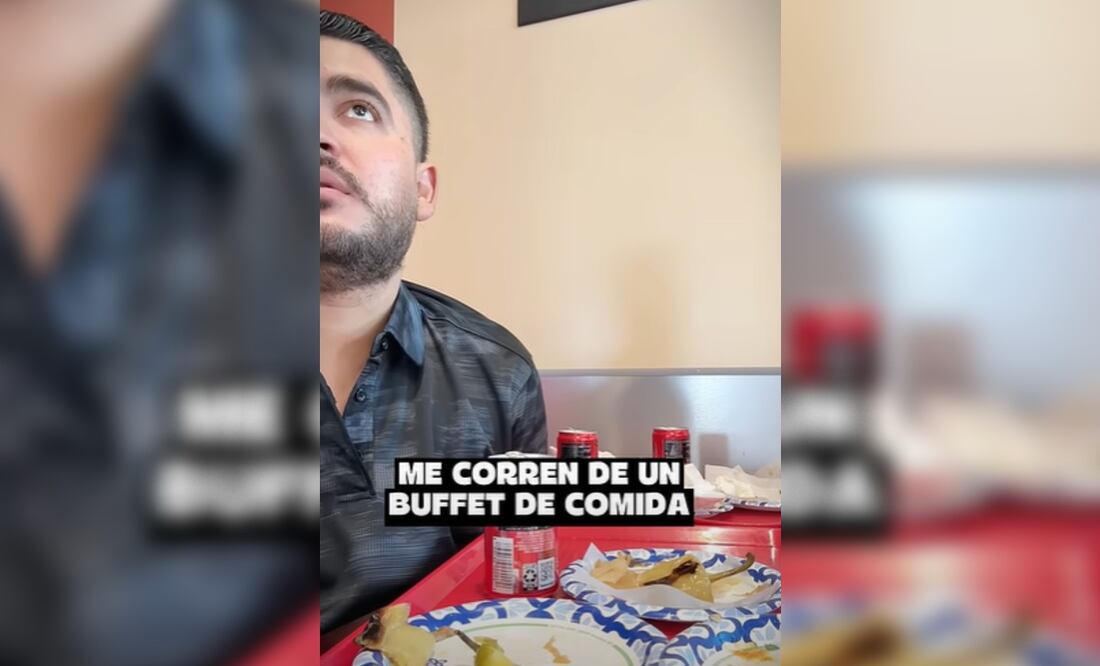 Corren a un hombre de un buffet. Foto: (Especial)