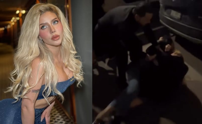 VIDEO: Captan a influencer Sol León envuelta en pelea callejera con la nueva novia de su ex