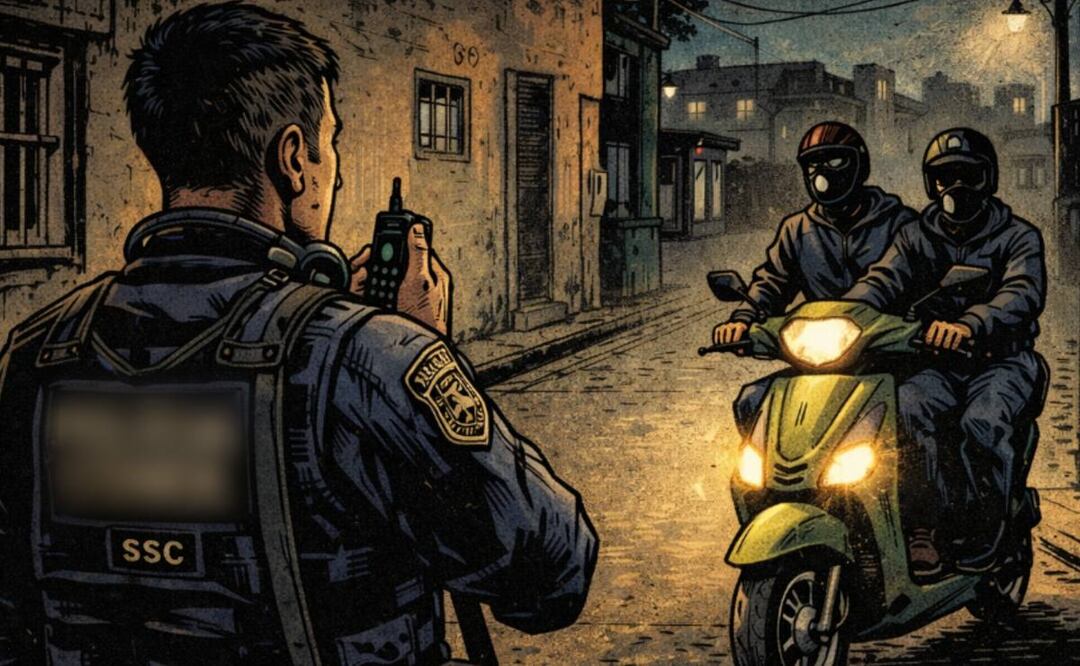 Entre la vida y la muerte: Policía es baleado durante investigación de narcotráfico, en Iztapalapa (Foto: Creada con IA)