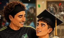 ¡Ternuritas! “Don Memo” felicita a Gilberto Mora por graduarse de preparatoria 
