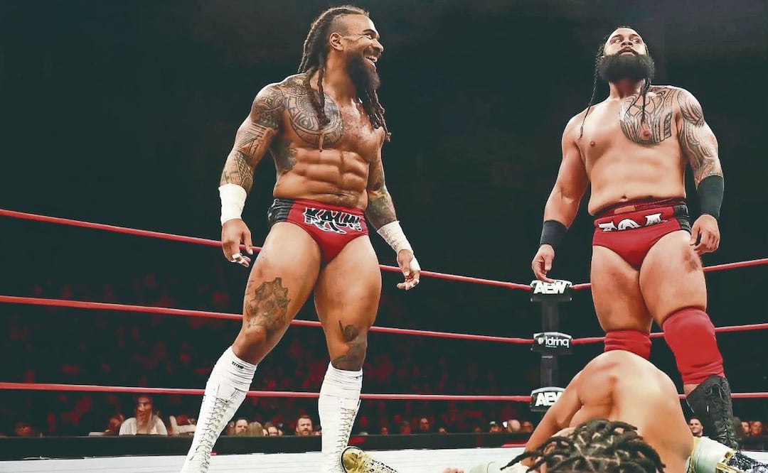 Foto: CMLL / AEW (Bishop Kaun y Toa Liona se presentarán en todas las fechas del Fin de Semana Internacional CMLL)