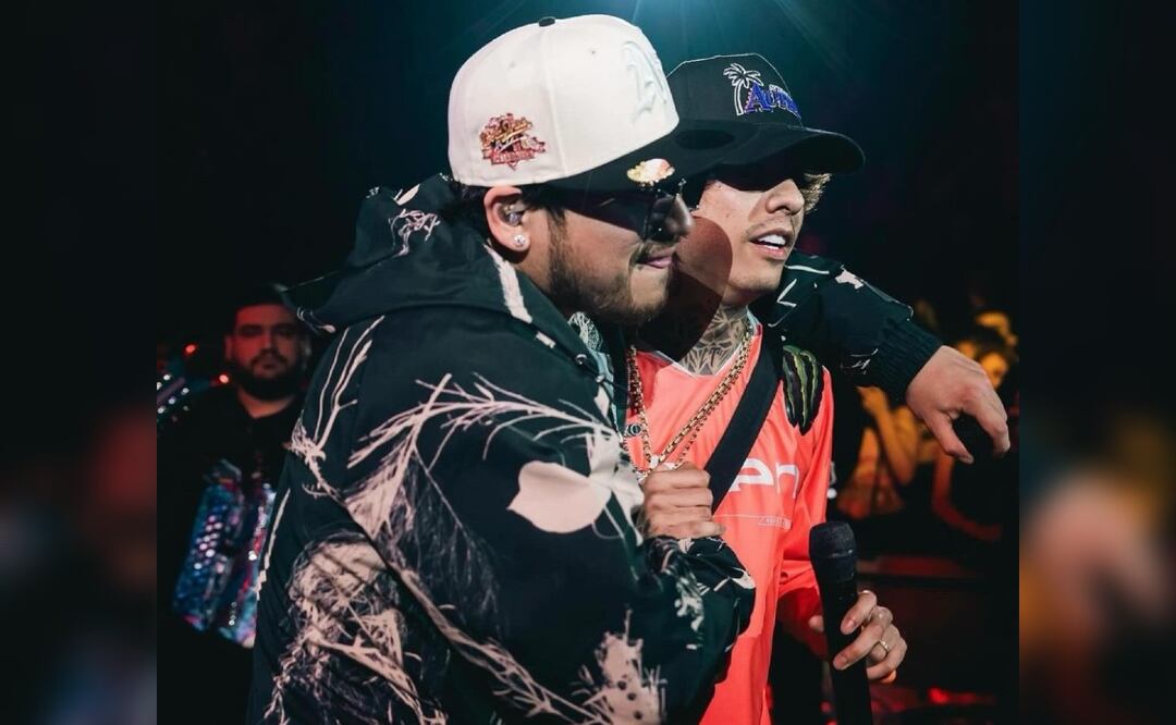 ¿Se pasan chicle? Cantante de Fuerza Regida habla del supuesto beso con Natanael Cano