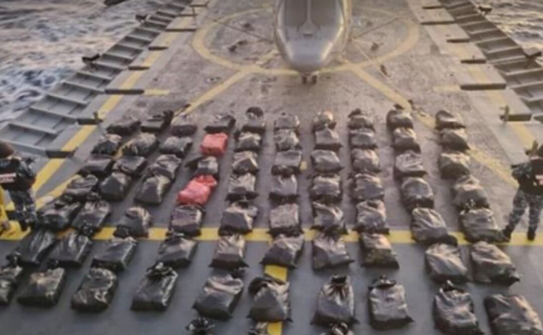 Decomisan más de 2 toneladas de cocaína en operativos marítimos en Baja California Sur