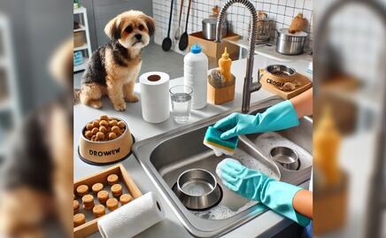 Cómo debes lavar el plato de tu perro para que no se enferme (paso a paso)