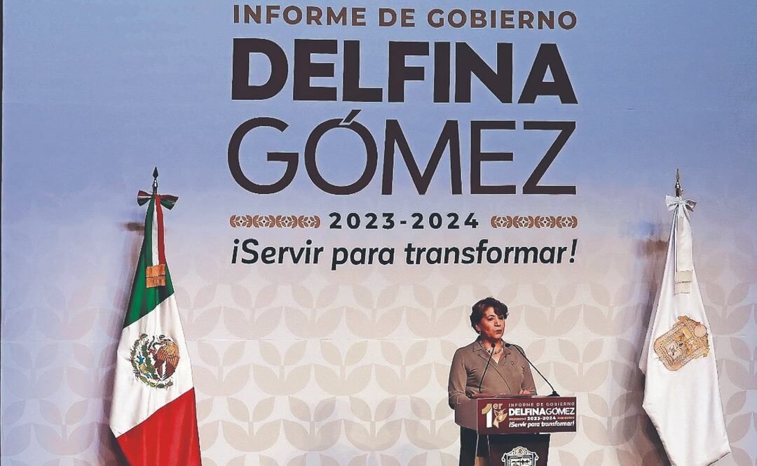 Delfina Gómez destaca programas sociales y más seguridad, durante Informe de Gobierno