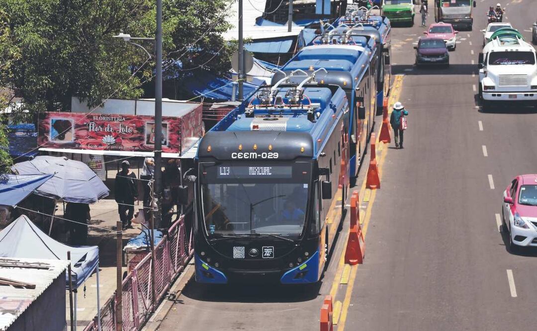 Trolebús Constitución de 1917–Mixcoac. Foto: (Carlos Mejía. El Gráfico)
