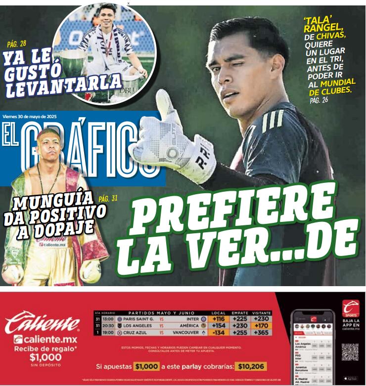 Portada El Gráfico | Viernes 30 de mayo 2025