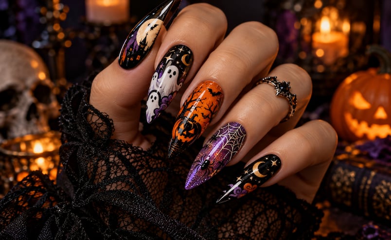 Las uñas spooky que serán tendencia este Halloween 2026