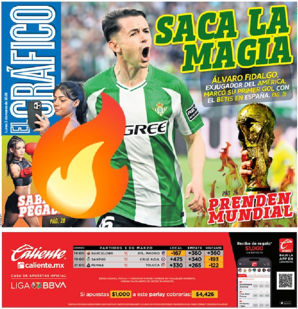 Portada El Gráfico| Lunes 2 de marzo de 2026