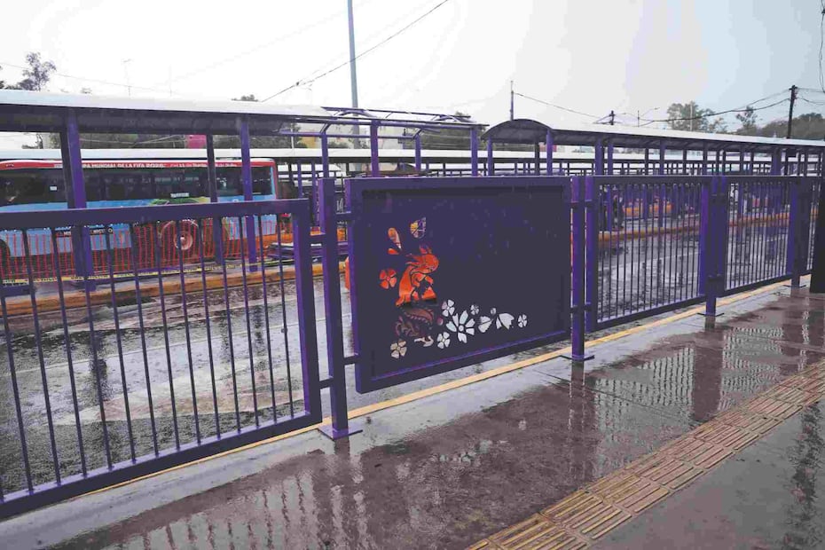 ¿Está bien que Clara Brugada pinte la CDMX de morado? La seguridad vial está en riesgo. Foto: (El Universal)