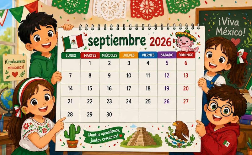 ¿Qué días no habrá clases en septiembre? Estas son las fechas del calendario SEP 2026-2027
