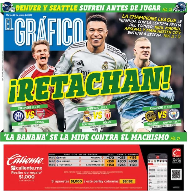 Portada El Gráfico | Martes 20 de enero de 2026