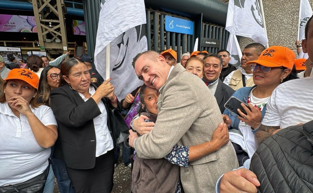 Adrián Ruvalcaba en el informe de acciones de Clara Brugada. Foto: Especial
