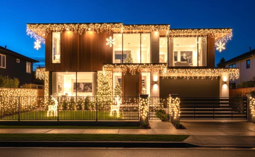 Imagen ilustrativa: IA (Las luces navideñas pueden tener efectos negativos en la salud)