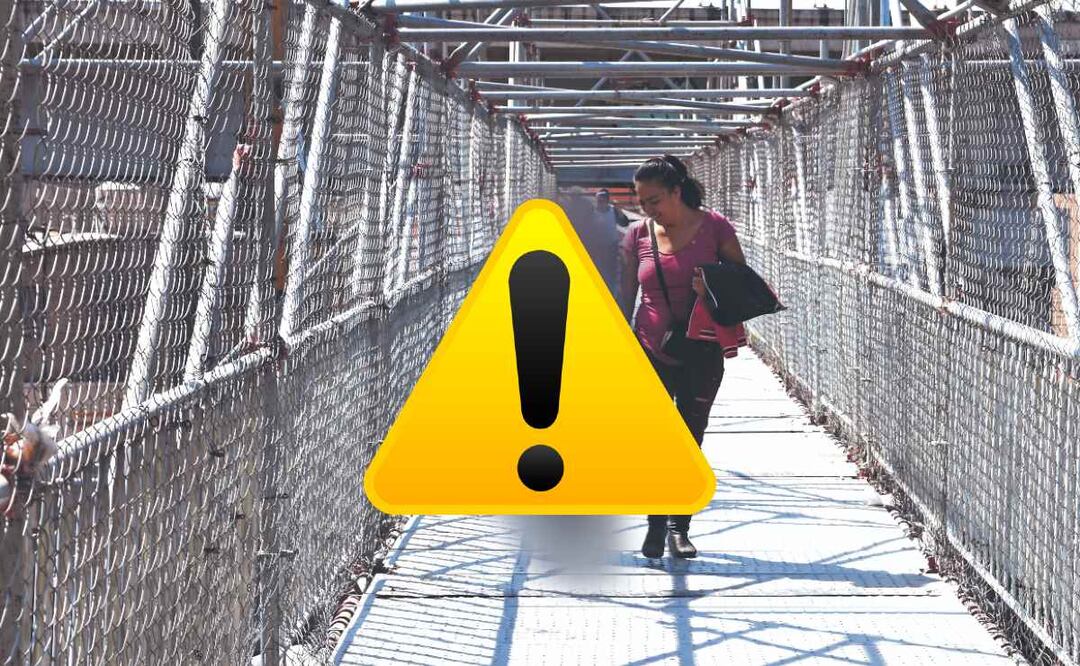 Puente peatonal entre Chimalhuacán y Nezahualcóyotl pone en peligro a ciudadanos