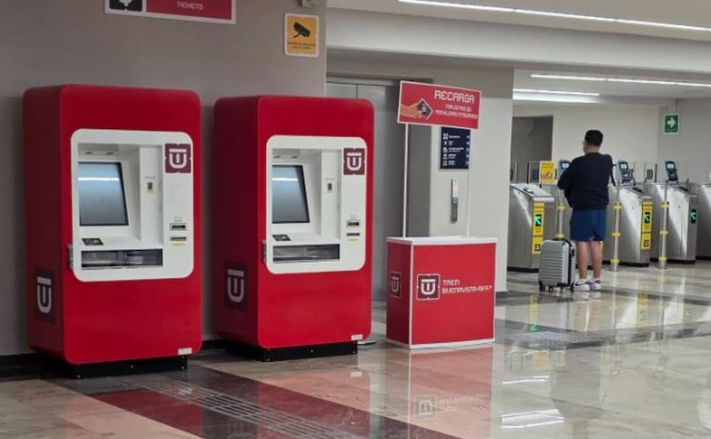 Foto: Redes sociales (Maquinas de recarga de saldo del Tren Suburbano al AIFA no se encuentran en funcionamiento)