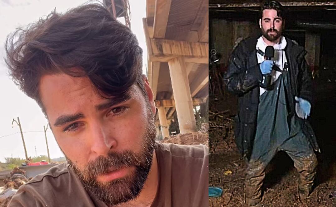Reportero español que se manchó de lodo en Valencia y fue despedido da su testimonio