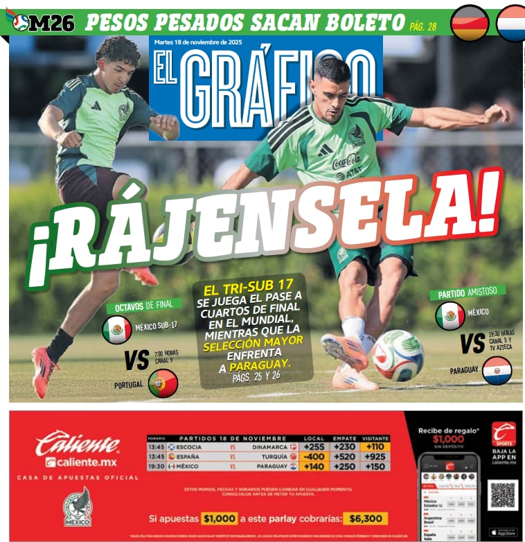 Portada El Gráfico | Martes 18 de noviembre 2025