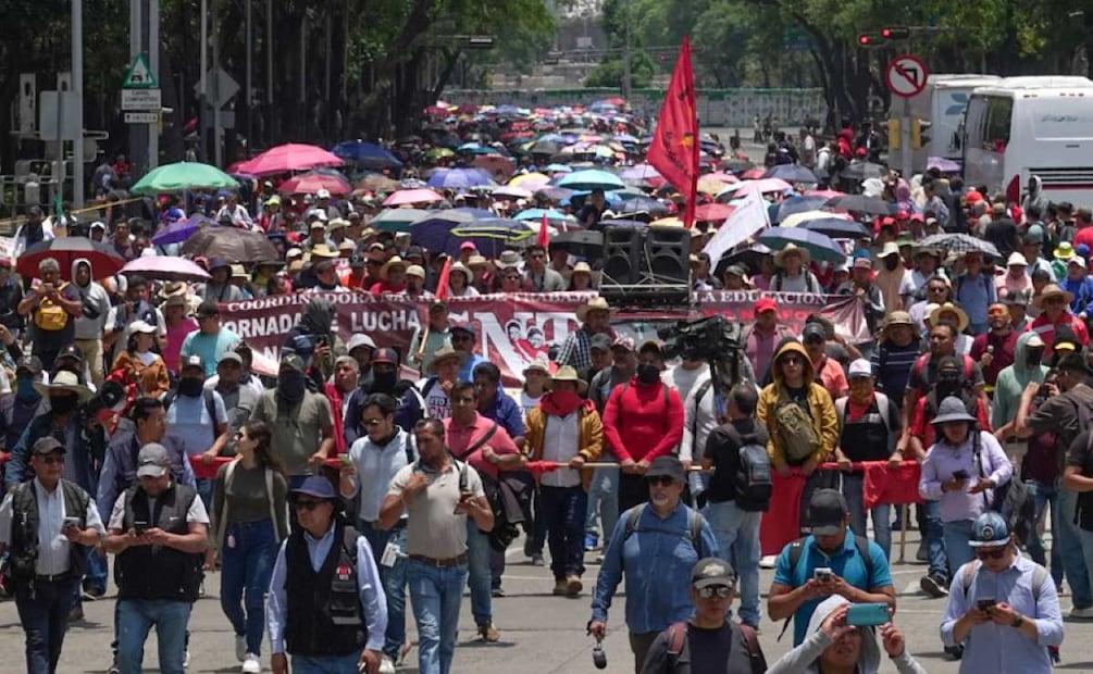 Megamarcha de la CNTE en CDMX. Foto: (Cuartoscuro)