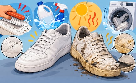¿Tus tenis blancos ya no lucen como antes? Estos errores podrían estar arruinándolos