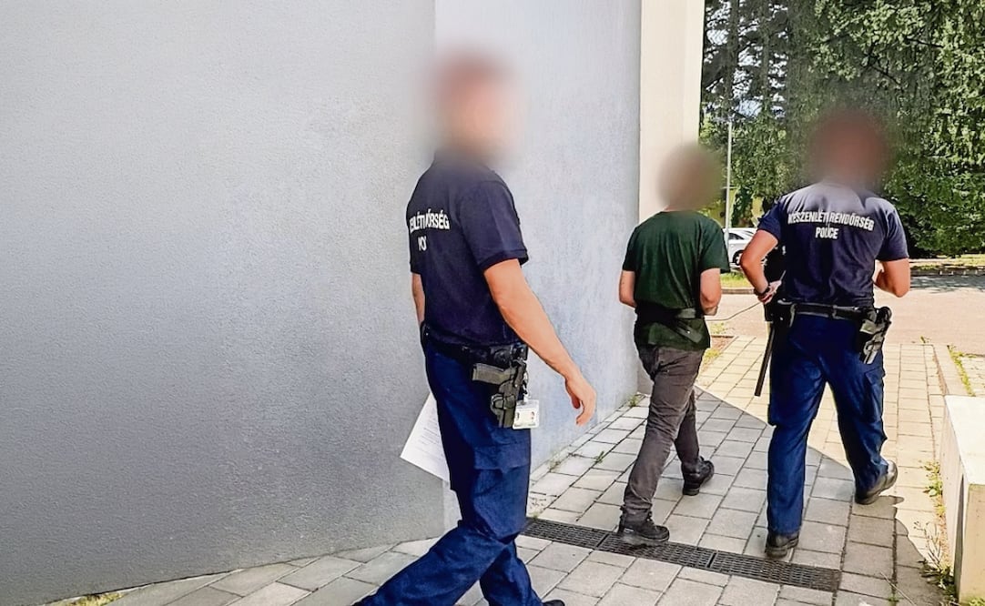 El caníbal fue detenido y confeso el crimen. Foto: Policía de Hungría