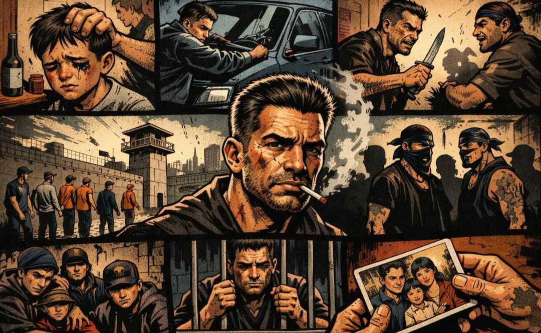 De niño lo golpeaban sus padres y terminó robando y picando: La historia de Juan Ángel, 8 veces preso. Foto: (IA)